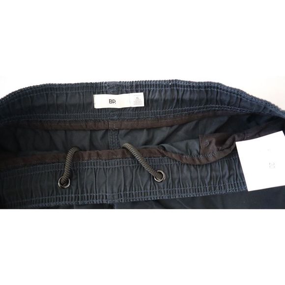 B.P. BP426192MN 866 Men's Sz XL Black Elastic Waist Drawstring Chino Shorts - Picture 3 of 6